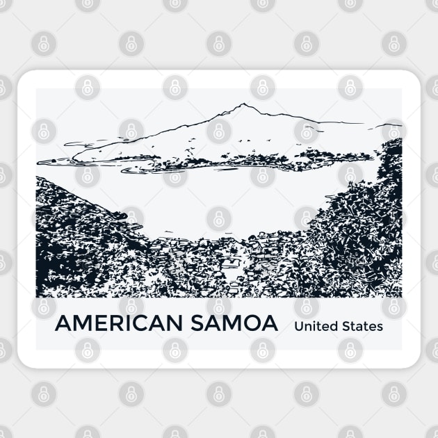 American Samoa Sticker by Lakeric